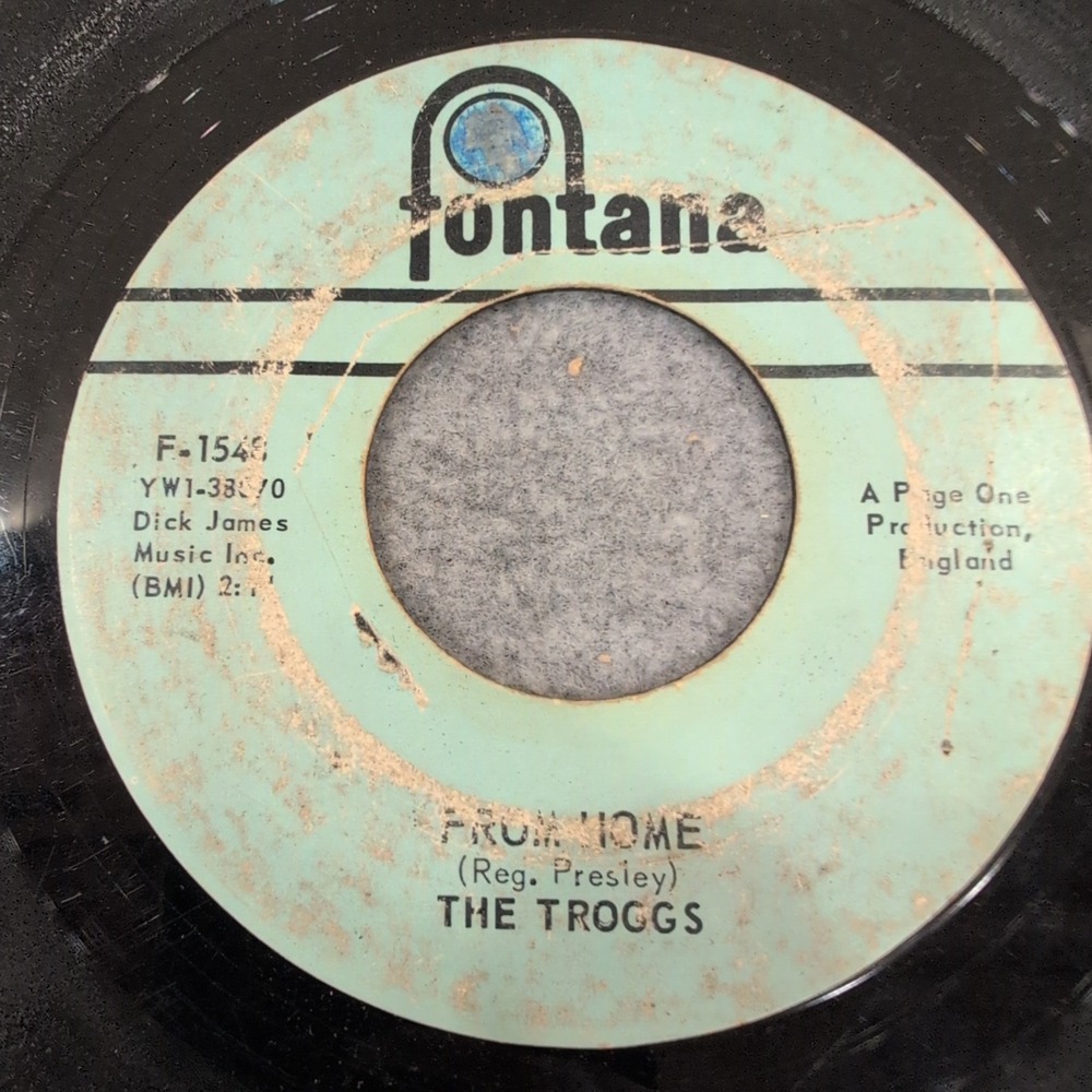 The Troggs Wild Thing From Home 45 RPM 7 Vinyl Single Fontana F-1548 1966 - Picture 2 of 4